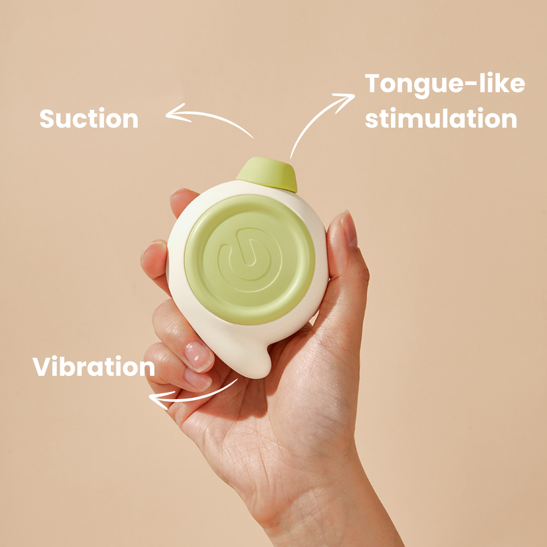 Stimulateur clitoridien succion, vibrations et effet langue Glow NOERDEN