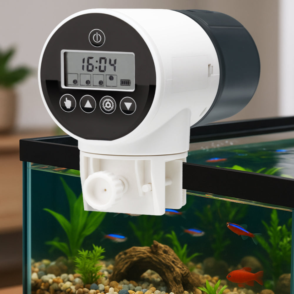 Bubbly Automatic Fish Feeder with Digital Screen