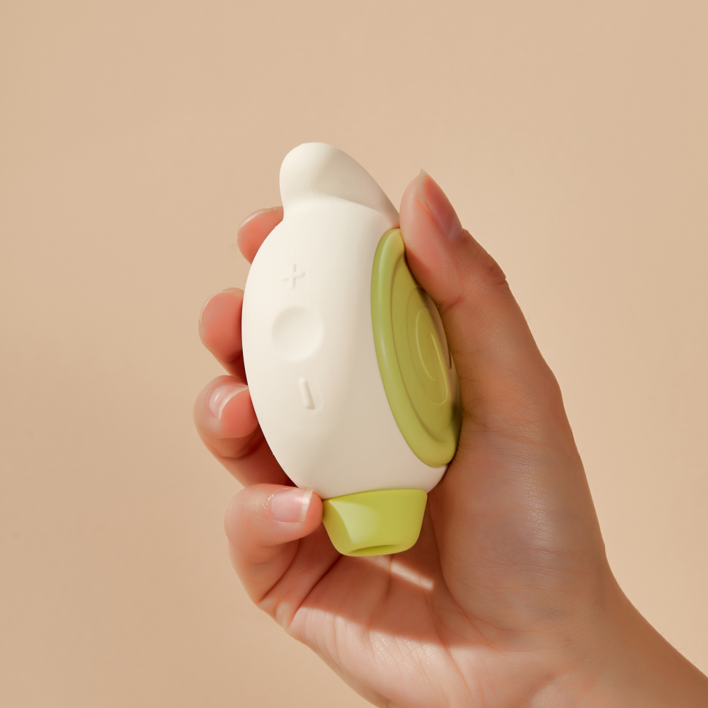 Vibromasseur clitoridien silencieux Glow blanc NOERDEN