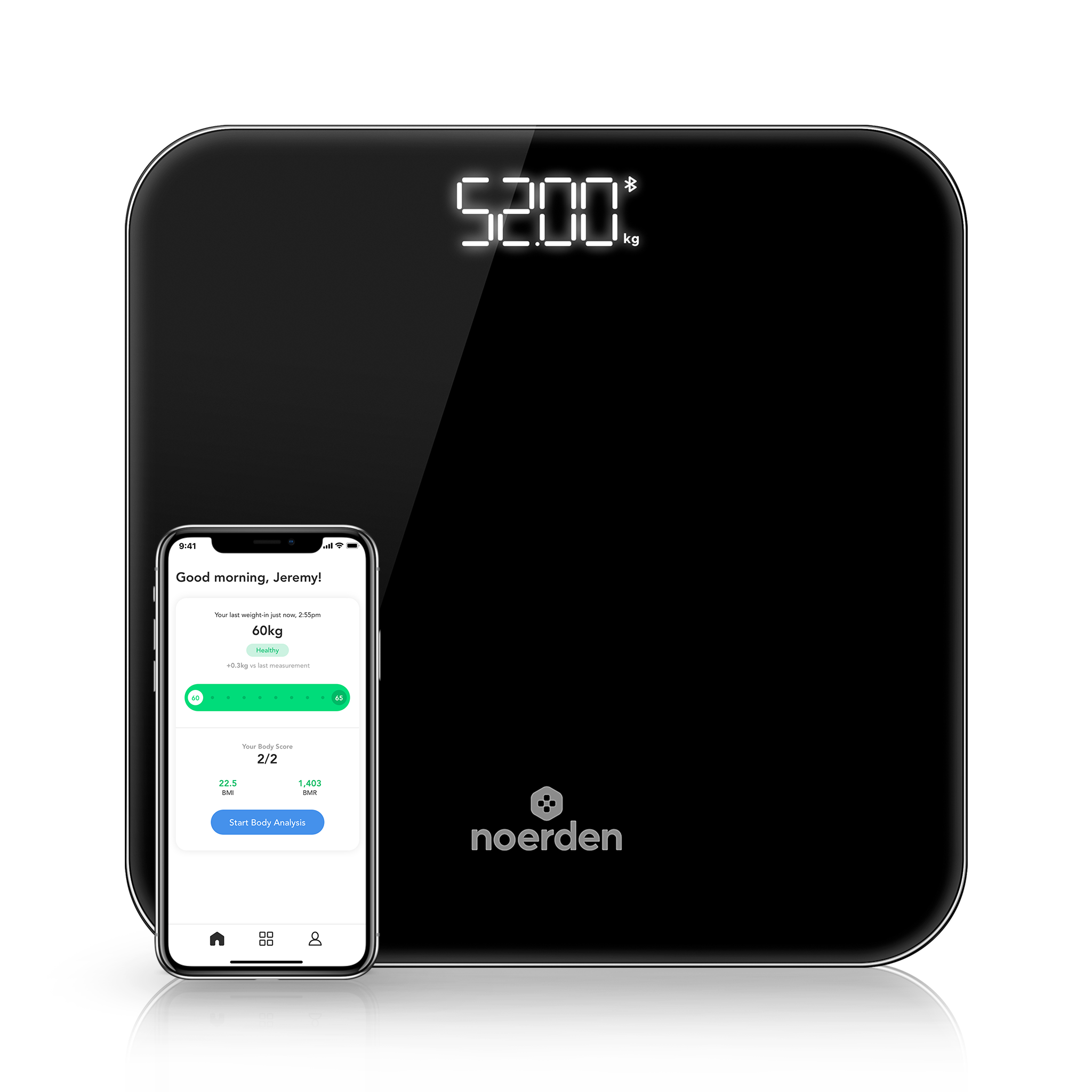 balance connectée bluetooth suivi de poids BIMI NOERDEN