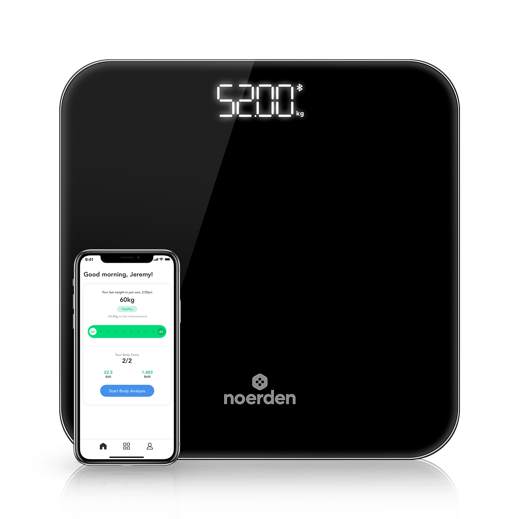 Bilancia pesapersone intelligente Bluetooth BIMI per il monitoraggio del  peso